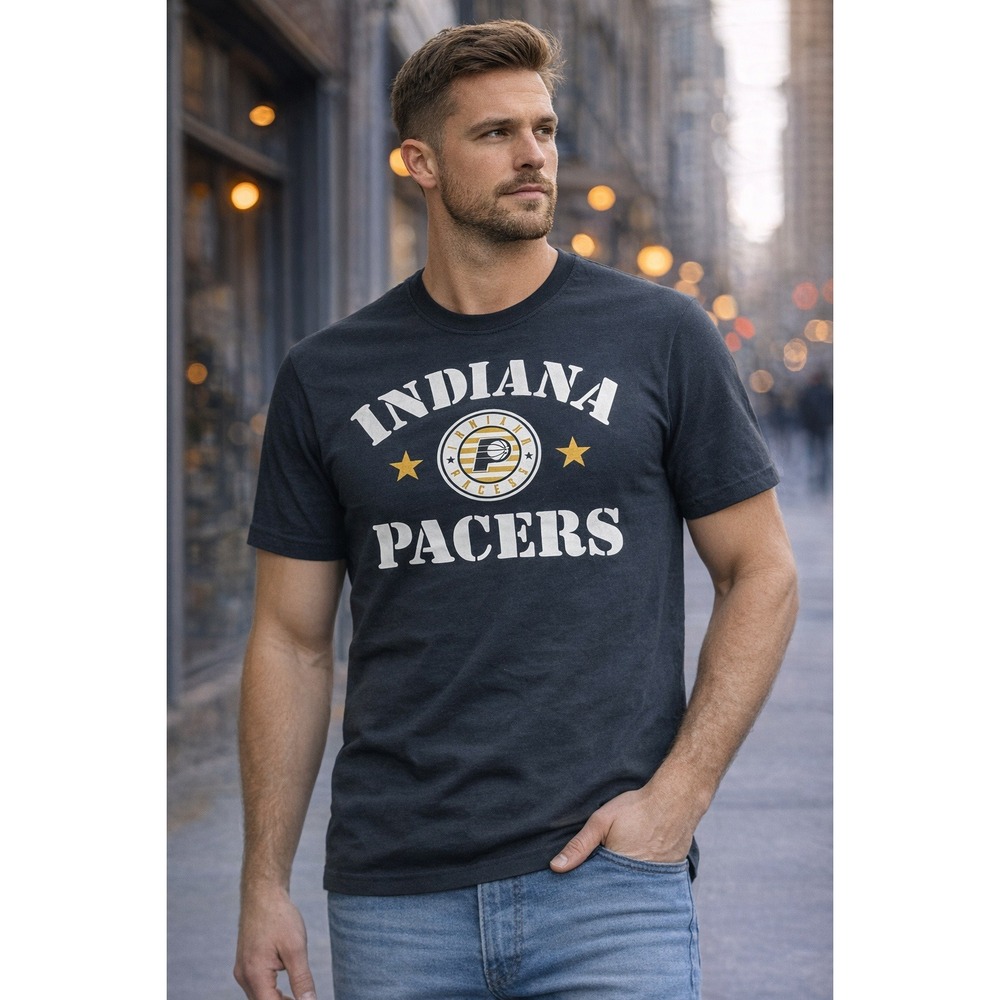 Indiana Pacers NBA Fanatics Men's‎ Black T-Shirt Size Small New With Tags